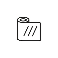 Plastic Wrap icon vector. Linear style sign for mobile concept and web design. Plastic Wrap symbol illustration. Pixel vector graphics - Vector.	
