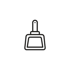 Obraz premium Dustpan icon vector. Linear style sign for mobile concept and web design. Dustpan symbol illustration. Pixel vector graphics - Vector. 