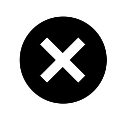 wrong/cross/no icon vector illustration 