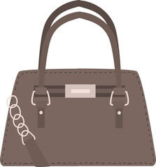 brown bag fashion illustration 
