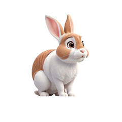 Fototapeta na wymiar bunny rabbit, vector, cartoon, animal