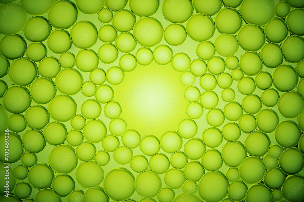Poster green circle pattern background image.