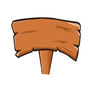 Wooden arrow vector
