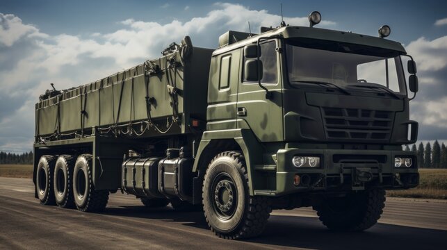 Army logistics lorry truck  