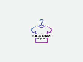 Clothing shop. T-shirt logo design. T-shirt vector art. Clothing brand logo design. Fashion. Clothing business. Colorful template. Premium