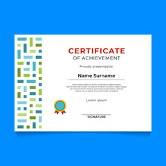 Abstract Geometric Certificate Template Design