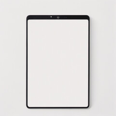 Digitales Tablet-Modell auf weißem Hintergrund mit Kopierraum und Beschneidungspfad auf leerem Bildschirm. Einfaches Ersetzen Ihres Designs. - obrazy, fototapety, plakaty