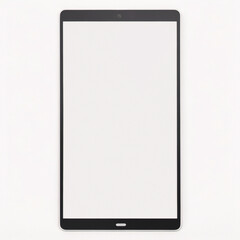 Digitales Tablet-Modell auf weißem Hintergrund mit Kopierraum und Beschneidungspfad auf leerem Bildschirm. Einfaches Ersetzen Ihres Designs. - obrazy, fototapety, plakaty