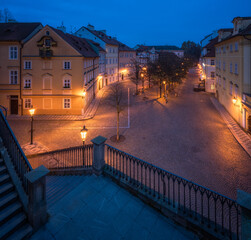 Early morning square in Prague