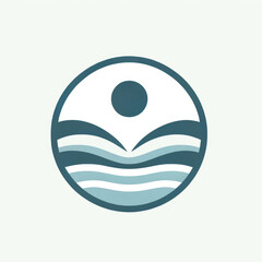 Obraz premium Tranquil Harmony: Health and Wellness Minimalist Logo