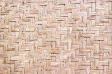Seamless patterns light brown background with weaving mat old texture made from Cyperus involucratus Roxb or Umbrella plant