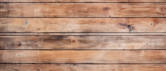 Fototapeta premium old brown rustic light bright wooden texture - wood background panorama banner long