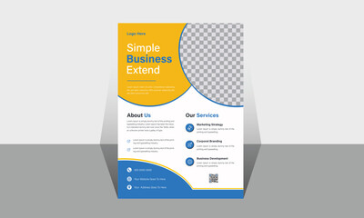 Modern and clean business corporate Flyer design. color full web banner design. abstract background banner templet design.