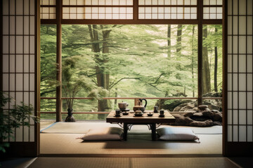 Kyoto tatami asia culture japan house japanese green zen garden nature room