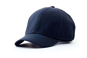 Blue cap isolated on white background.