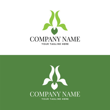 Iris flower logo, flower logo iris logo 