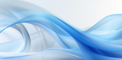 Naklejka premium Azure Whispers: Light Blue Swirling Abstract Design background