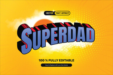 3D Super Dad Text Effect