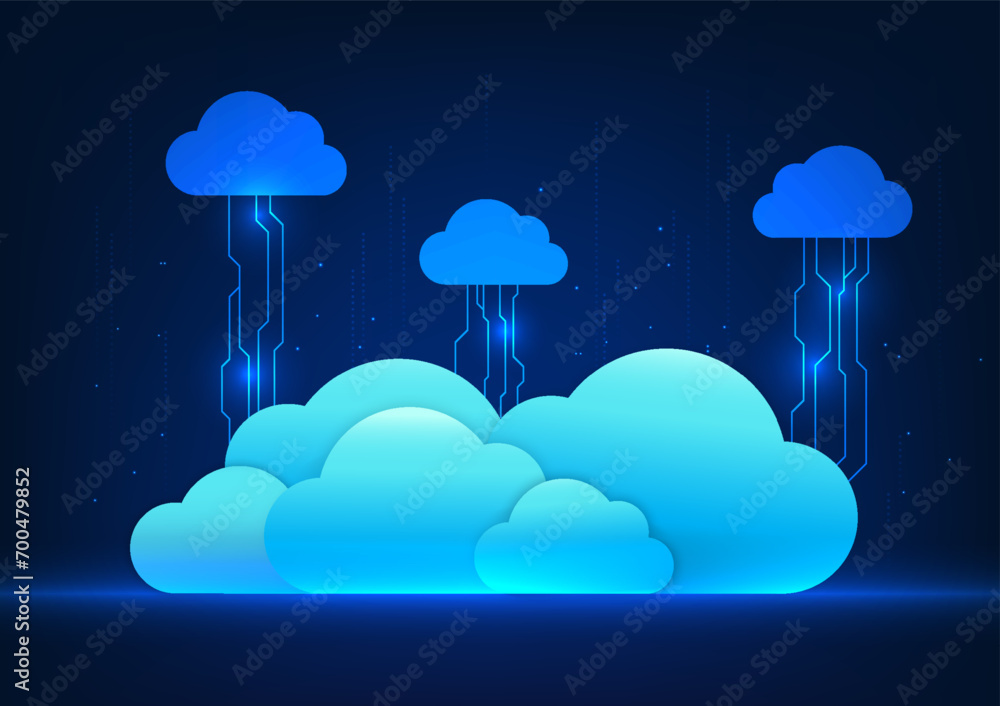 Poster cloud technology the cloud is a system for data storage, cyber processing, and services via the inte