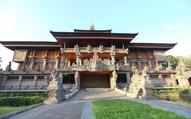 Tourists visit the Balinese Style Indonesian Museum. © Deki Prayoga