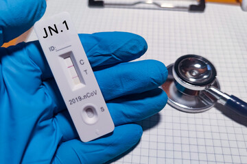 Background of SARS-CoV-2 Variant JN.1,Medical health concept