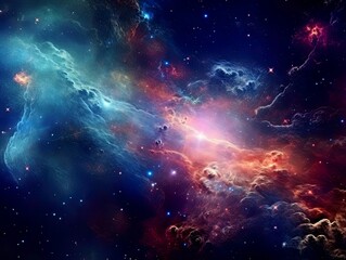 Fototapeta premium Galaxy and universe light. Galaxies sky in space Planets and stars beauty of space exploration