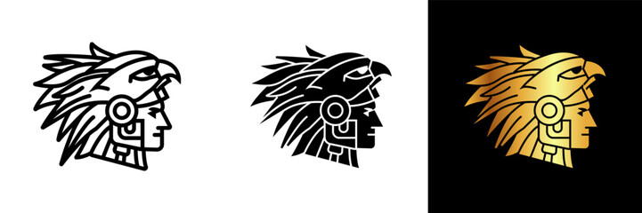 Embrace the spirit of strength and freedom with the Eagle Warrior icon. This powerful symbol pays homage to the revered warriors of ancient civilizations.