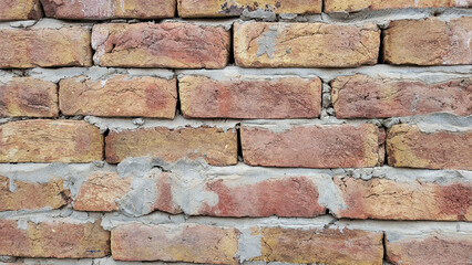 Red brick wall background