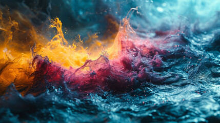 Colorful abstract background. Water wallpaper.
