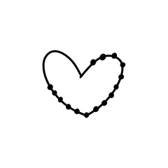 unique hand drawn heart