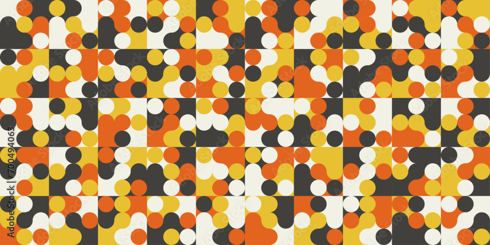 Leinwandbilder A simple pattern of dots. Vector pattern of dots, mosaic and endless.
