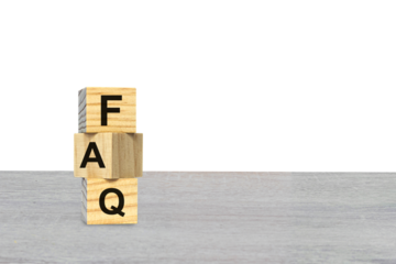 FAQ - Frequently asked questions concept. FAQ in websites, social networks, business. Marketing and customer service. Isolated on white background. PNG