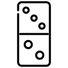 domino line icon