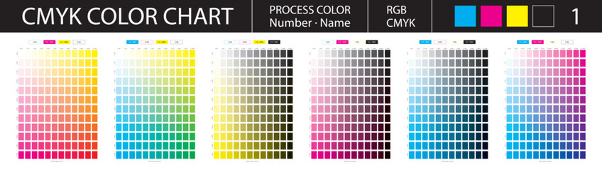 CMYK Process Color Chart 1