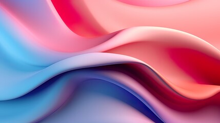 Abstract soft waves Beautiful Abstract 3D Background with Smooth Silky Shapes soft forms ..