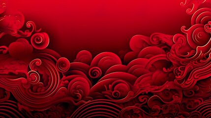 Chinese traditional Background design with abstract pattern in red Background Chinese red textured pattern