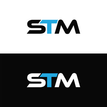 STM logo. S T M design. White STM letter. STM, S T M letter logo design. Initial letter STM  linked circle uppercase monogram logo. S T M letter logo vector design. top logo, Most Recent, Featured, 