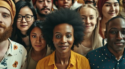 Diverse Group of People with Faces Obscured, Wearing Casual Clothing in a Social Gathering