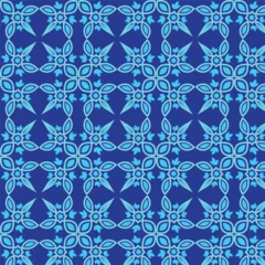 Gordijnen Flat ornamental pattern design abstract texture background © Rubbble