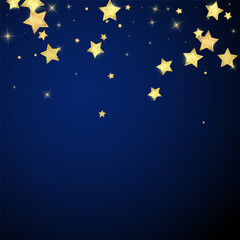 Magic stars vector overlay.  Gold stars scattered