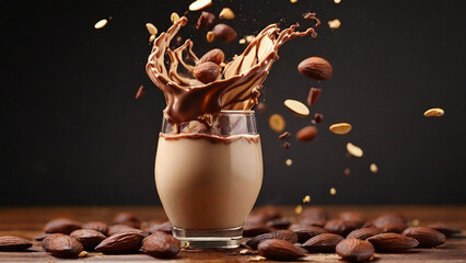 Almond Fusion with Decadent Chocolate Milk Splash