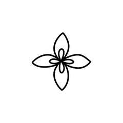 hand drawn flower icon