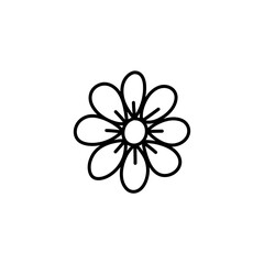 hand drawn flower icon