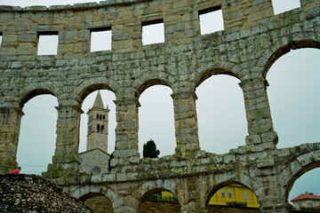 Pola anfiteatro romano. Istria. Croazia