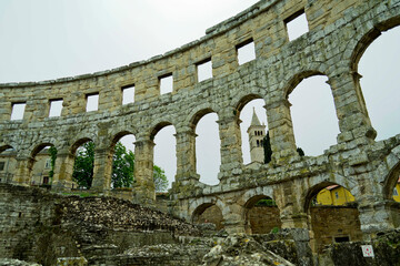 Pola anfiteatro romano. Istria. Croazia
