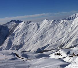 Views of ski resort Gudauri