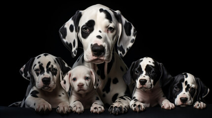 Spotted dalmatian dog