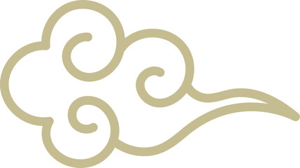 It's an oriental cloud icon.
