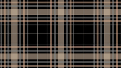 Grey and beige check plaid in the black background