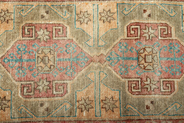 Naklejka premium Textures and patterns in color from woven carpets
